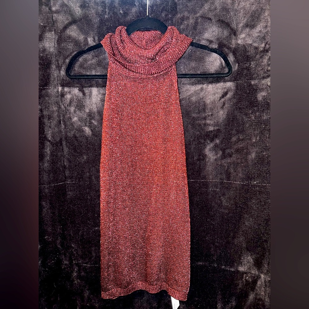 GUESS: Copper Cow neck blouse: Size XL